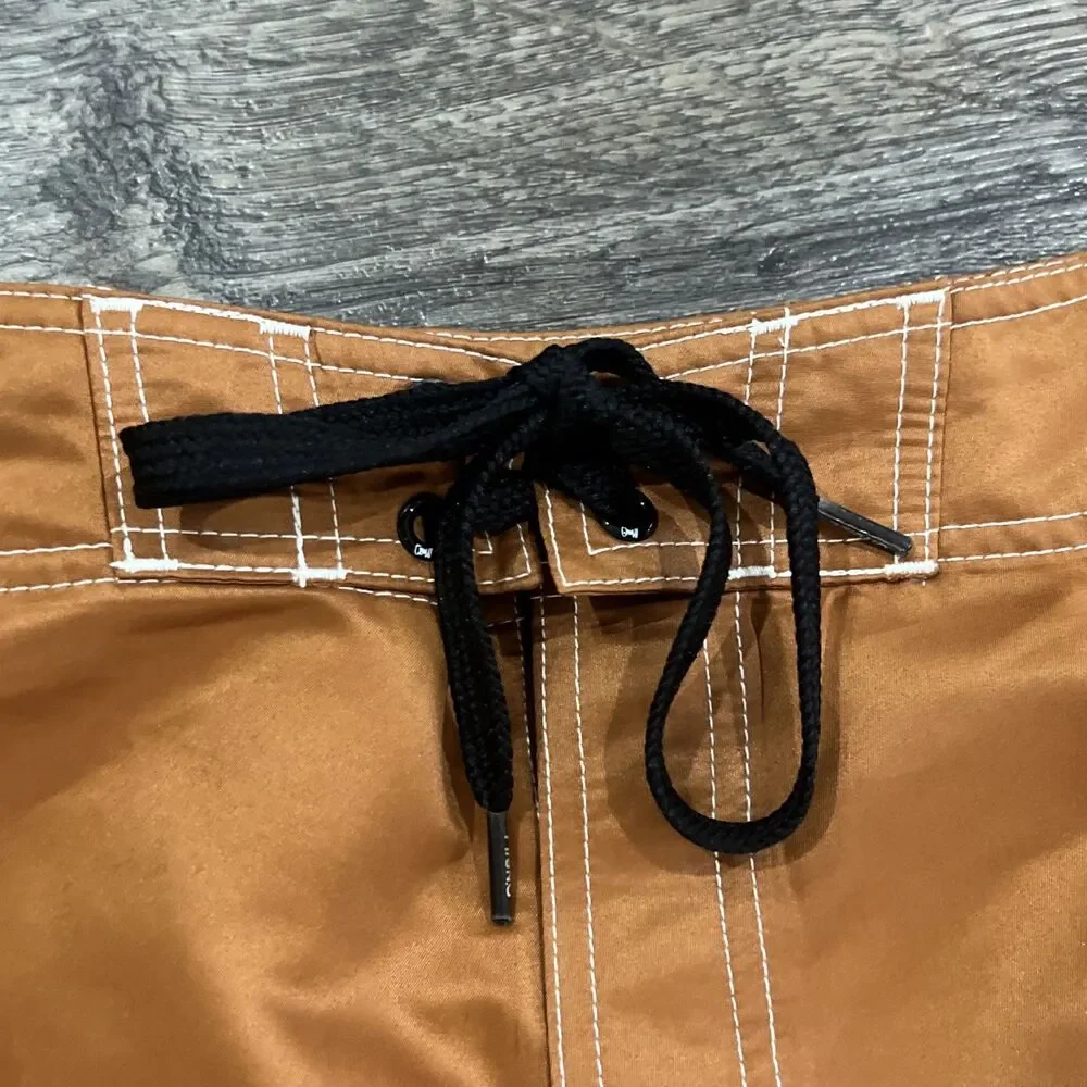 Vintage Y2K O’neill Burnt Orange Board Shorts Surf Swim - Men’s Size 36